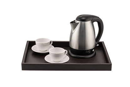 Suni Deri Otel Tipi Kettle Tepsisi